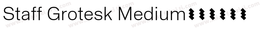 Staff Grotesk Medium字体转换